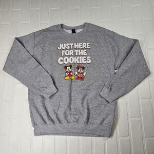 Unbranded Gray Graphic Pullover Sweatshirt Medium